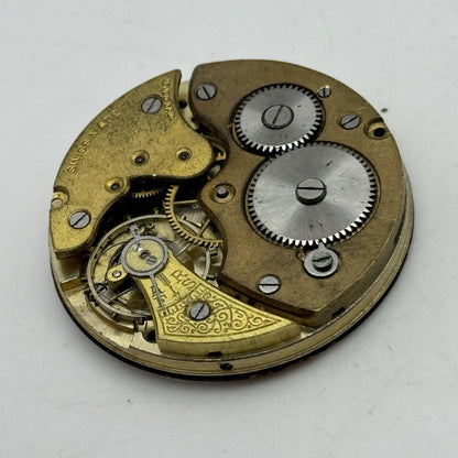 41.7mm Unidentified 15 Jewels Swiss Vintage Pocket Watch Movement PARTS REPAIR