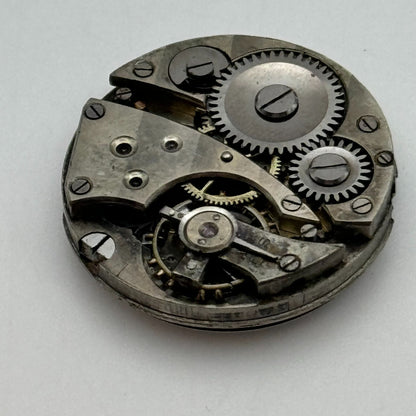 23.6mm Unidentified Porcelain Dial Trench Watch Movement Manual Wind FOR PARTS