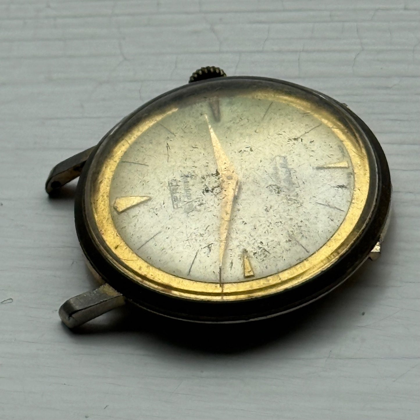 33mm Vintage Fero Feldmann 17 Jewels Extra Flat Manual Wind Watch PARTS / REPAIR