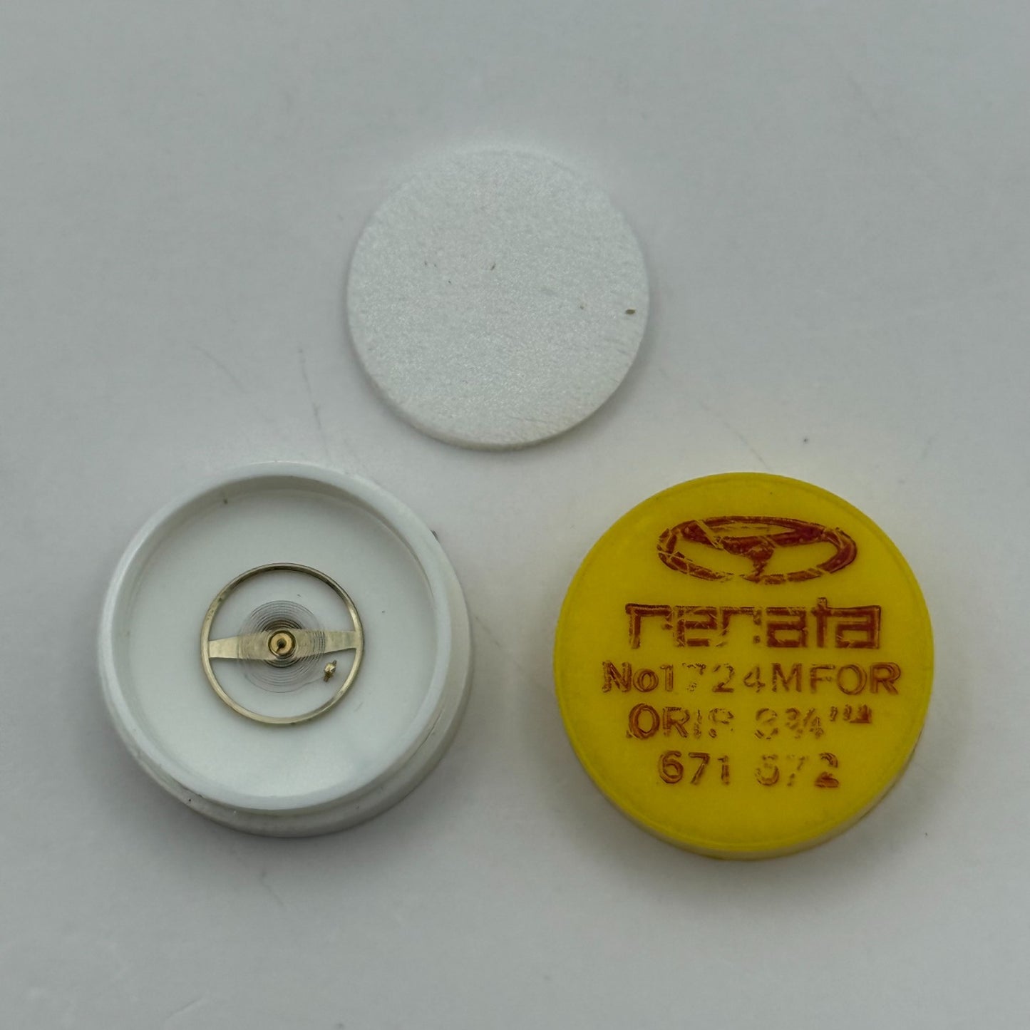 Oris 671 672 Balance Wheel Complete And Spring 8¾’’’ 1724 M Watch Movement Parts