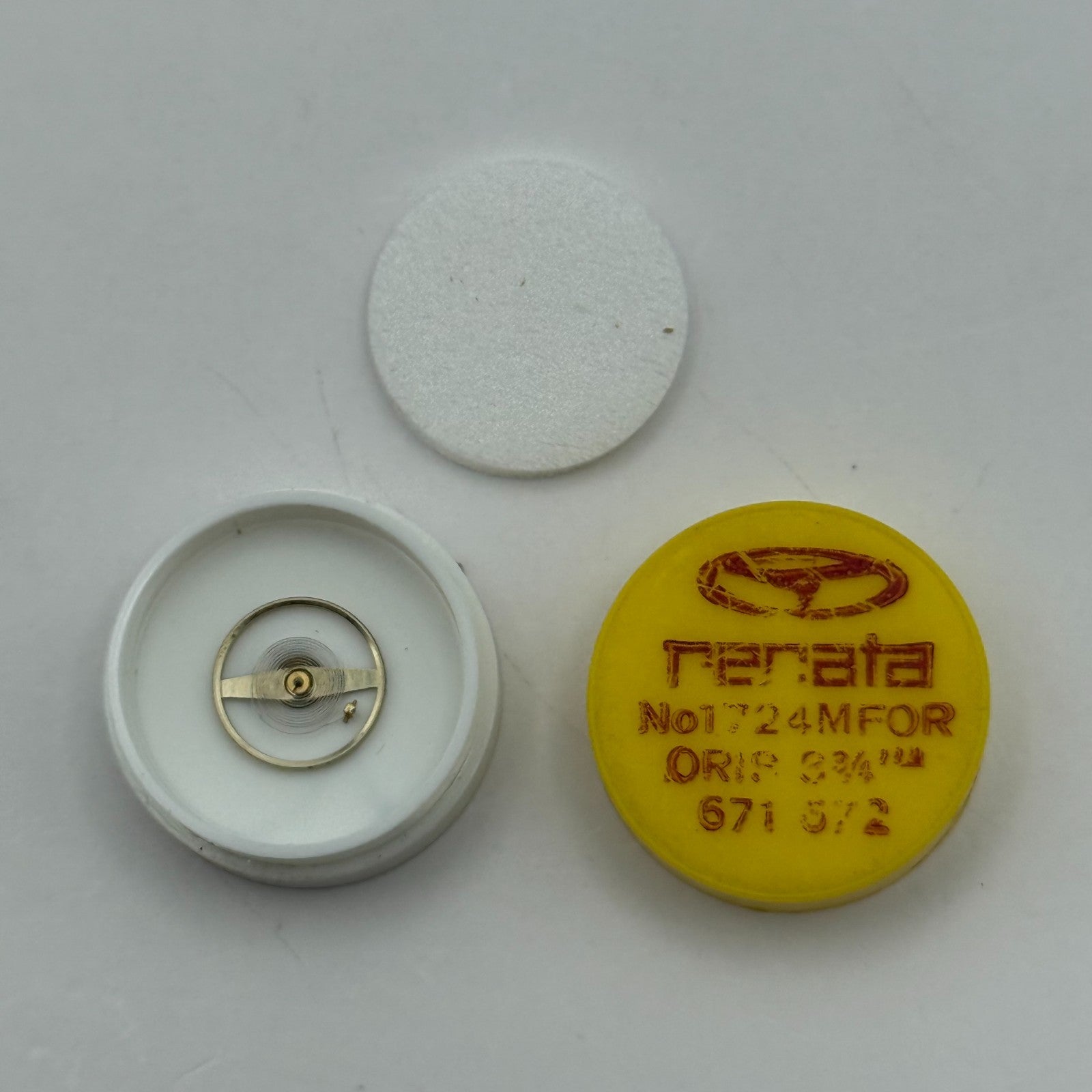 Oris 671 672 Balance Wheel Complete And Spring 8¾’’’ 1724 M Watch Movement Parts