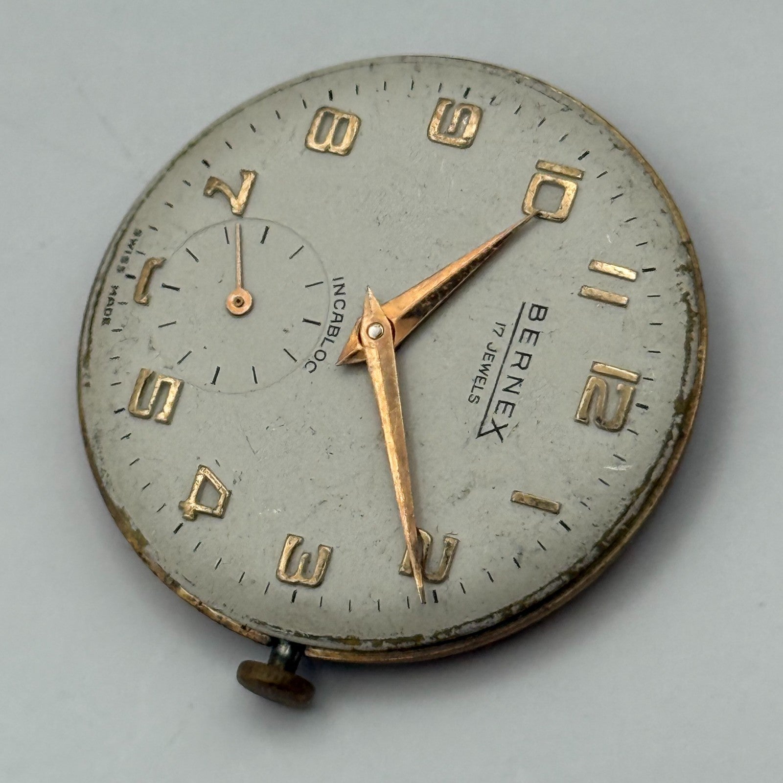 AS 1634 Watch Movement Bernex Manual Wind Vintage Swiss Parts Repair 29.6mm