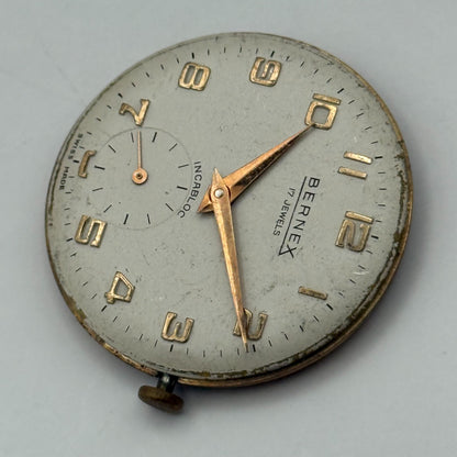 AS 1634 Watch Movement Bernex Manual Wind Vintage Swiss Parts Repair 29.6mm