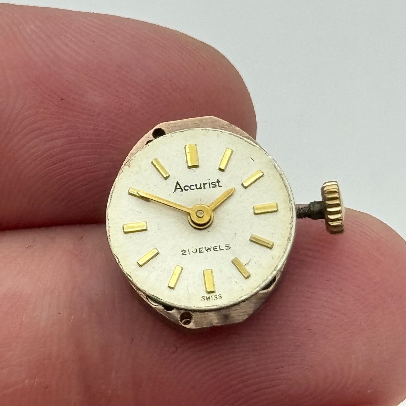 13mm Ladies Accurist ETA 2487 Manual Wind 21 Jewels Swiss Watch Movement PARTS