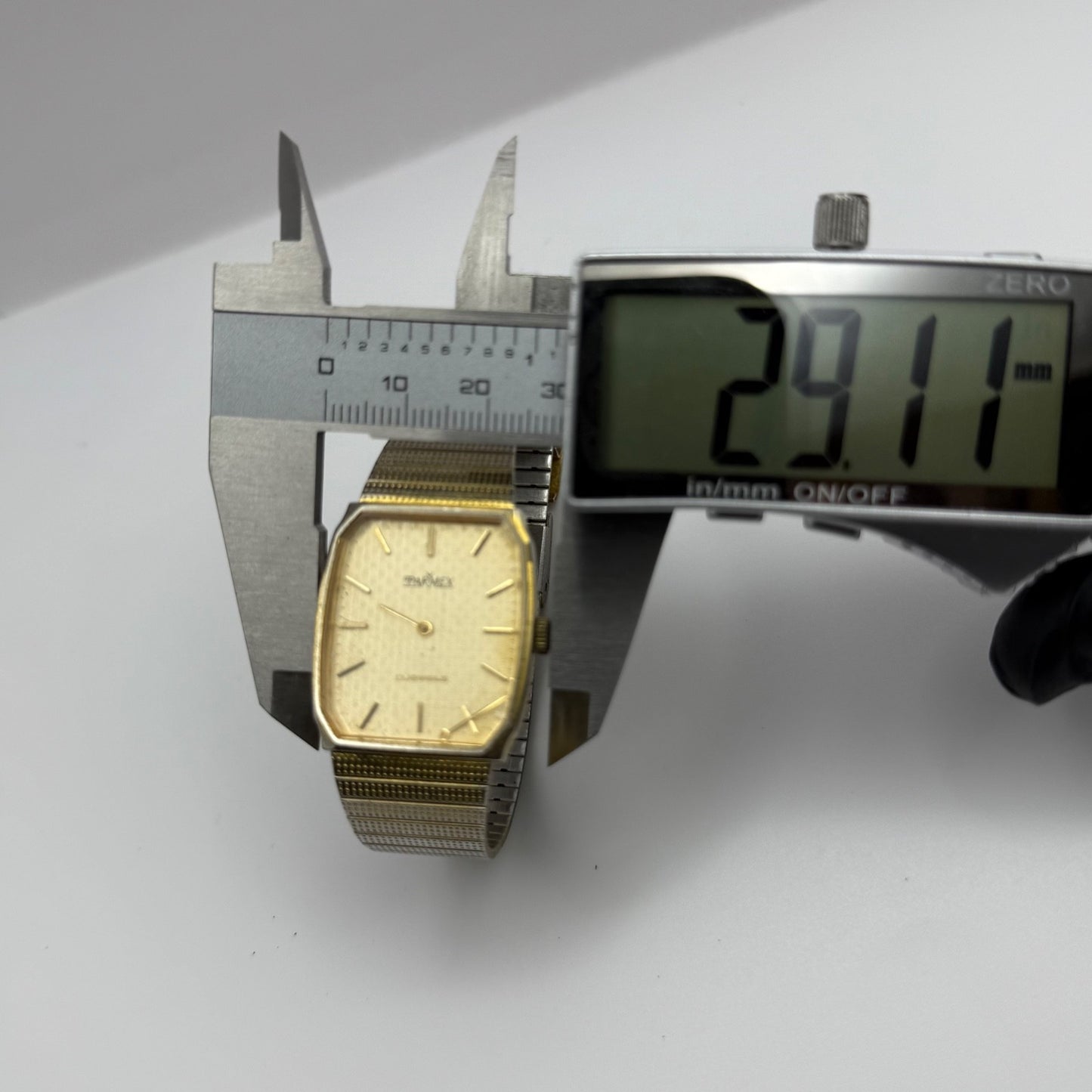 27mm Vintage Parma 17 Jewels Gold Plated Manual Wind Watch FOR PARTS / REPAIR