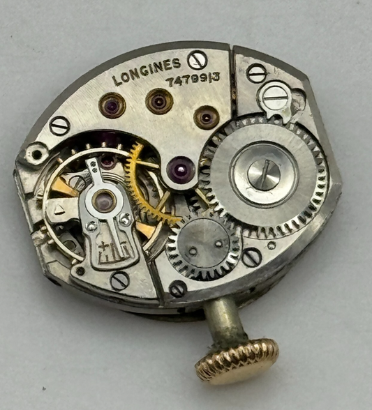 15.3mm Running 1947 Longines Ladies Manual Wind Swiss Watch Movement PARTS