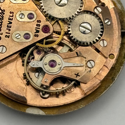 ETA 2409 Watch Movement Running Accurist Date Manual Wind Vintage Parts 25.8mm