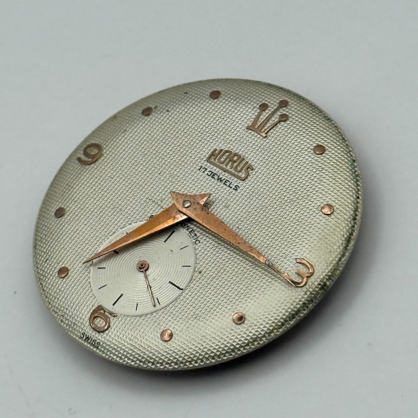 Horus Felsa 391 Watch Movement Manual Wind Vintage Swiss 17 Jewels Parts 26.8mm