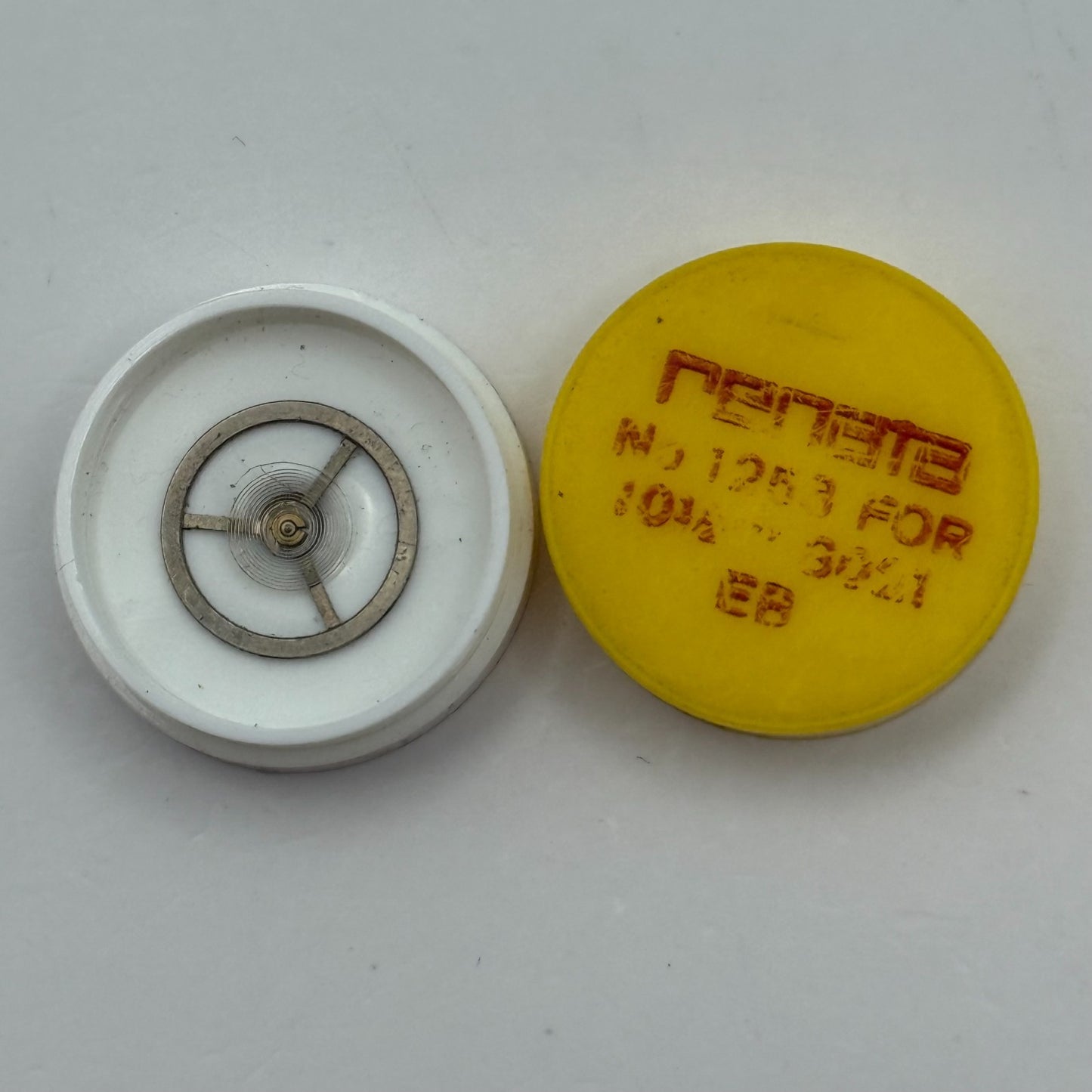 EB 8021 Balance Wheel Complete And Spring  10½’’’ 1253 Watch Movement Parts NOS