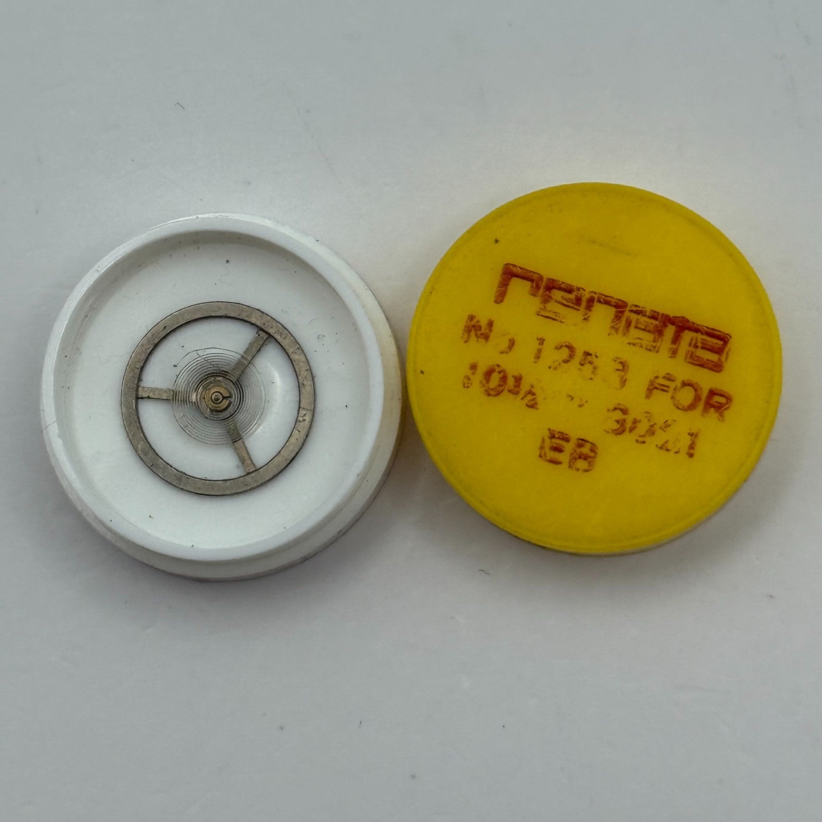 EB 8021 Balance Wheel Complete And Spring  10½’’’ 1253 Watch Movement Parts NOS