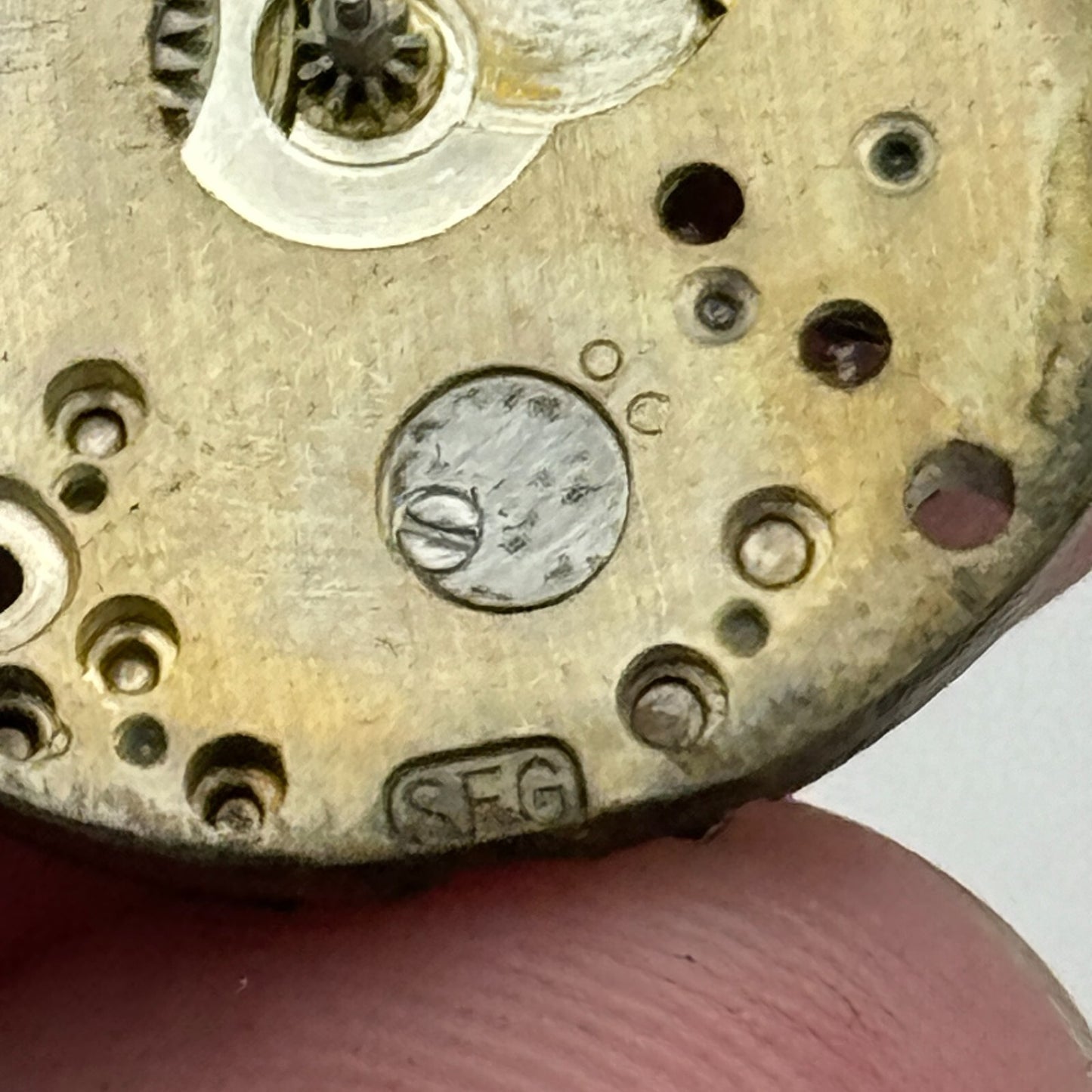 23.6mm SFG 15 Jewels Swiss Vintage Manual Wind Watch Movement PARTS SPARES