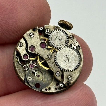 19.7mm C.H.F Tissot & Fils Locle Rare Early Manual Wind Watch Movement PARTS