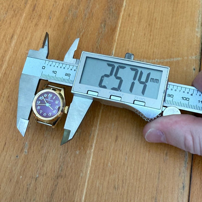 23mm Vintage Services Purple Dial Remex 65 Hong Kong Manual Watch PARTS / REPAIR