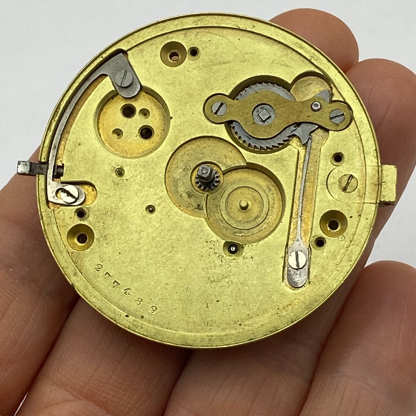 46.4mm Antique Key Wound Pocket Watch Movement PARTS REPAIR SPARES