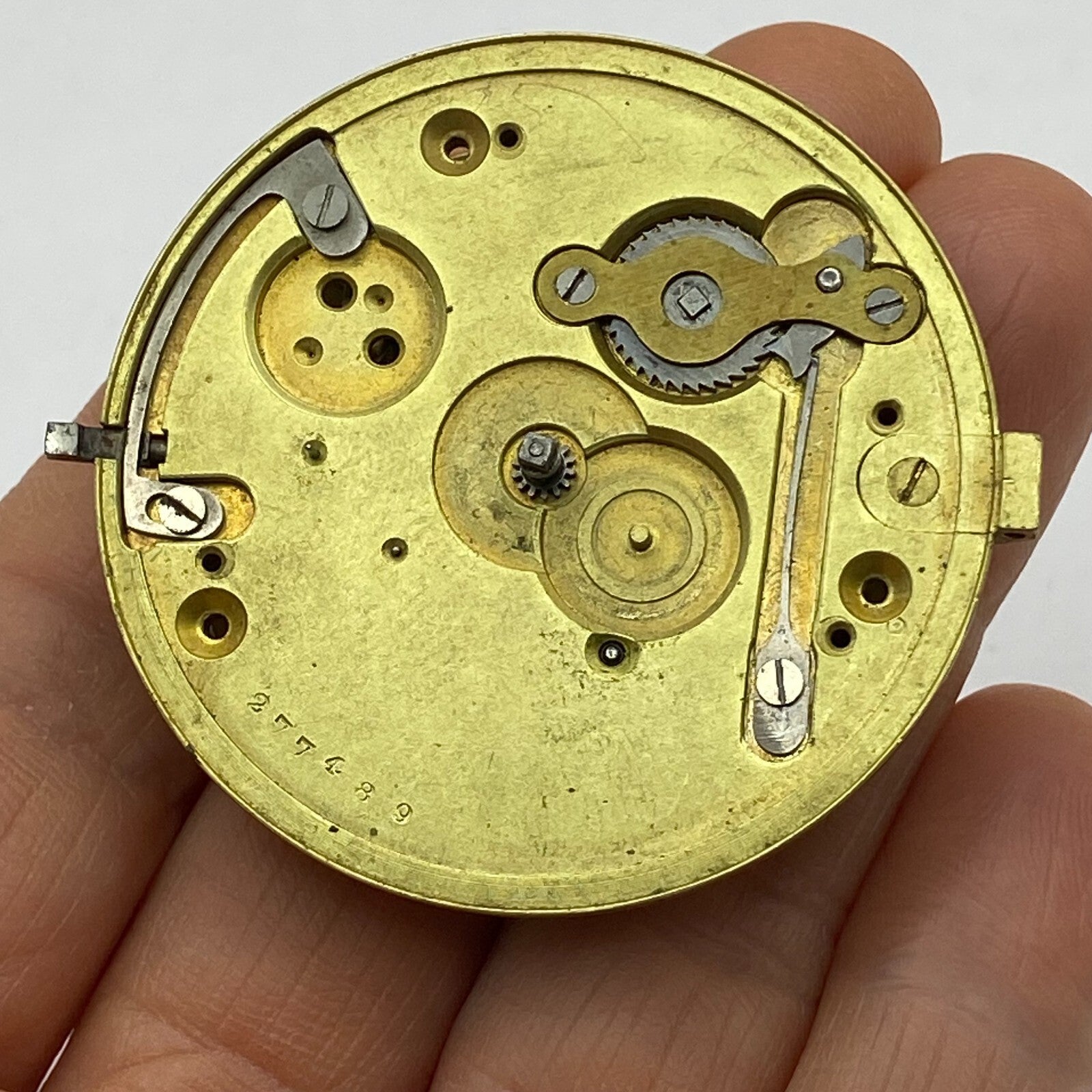 46.4mm Antique Key Wound Pocket Watch Movement PARTS REPAIR SPARES