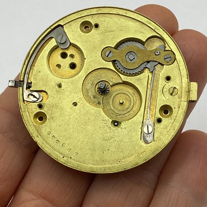 46.4mm Antique Key Wound Pocket Watch Movement PARTS REPAIR SPARES