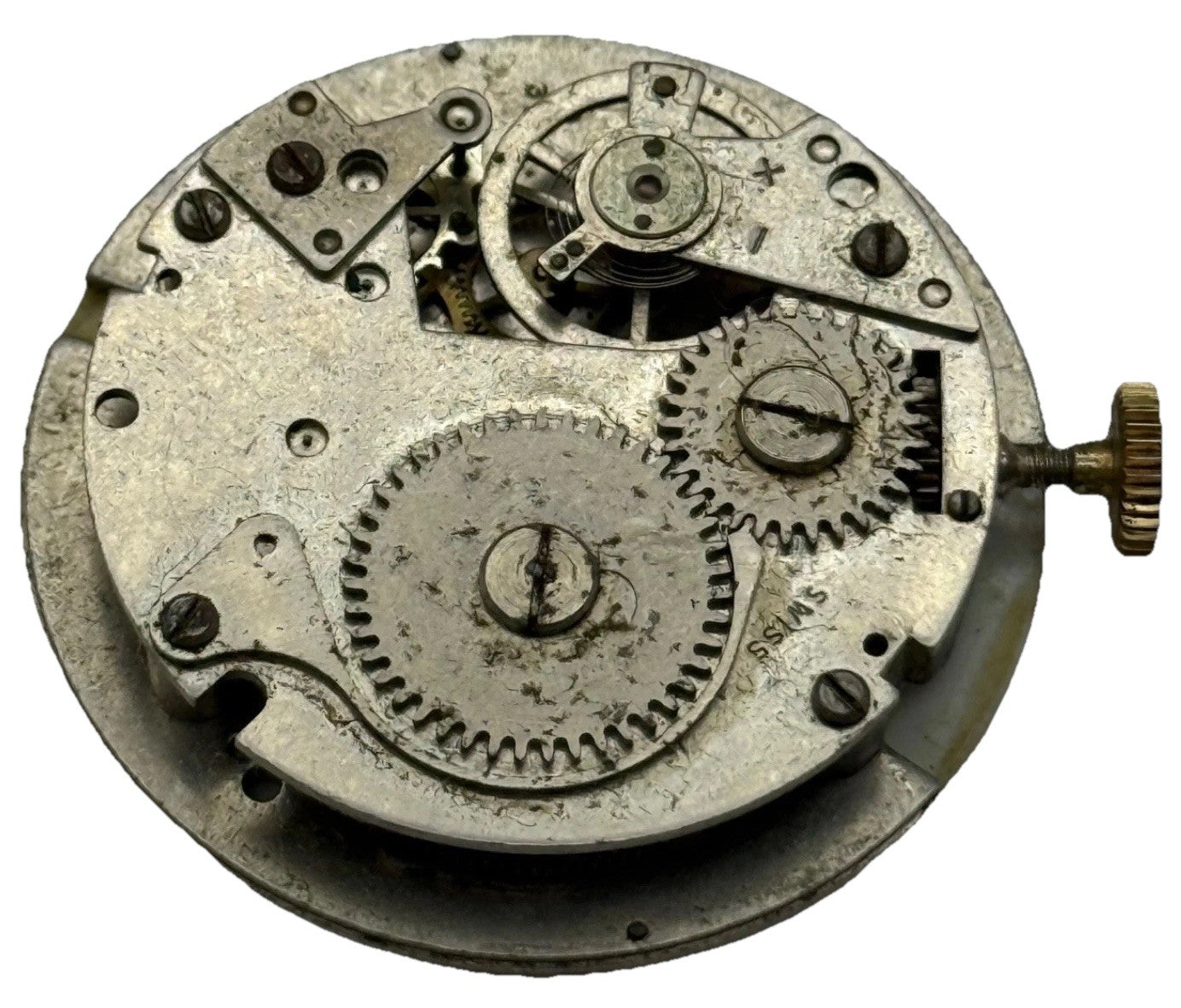 D321 Watch Movement Manual Wind Vintage Lifetime Mainspring Parts Repair 31.1mm