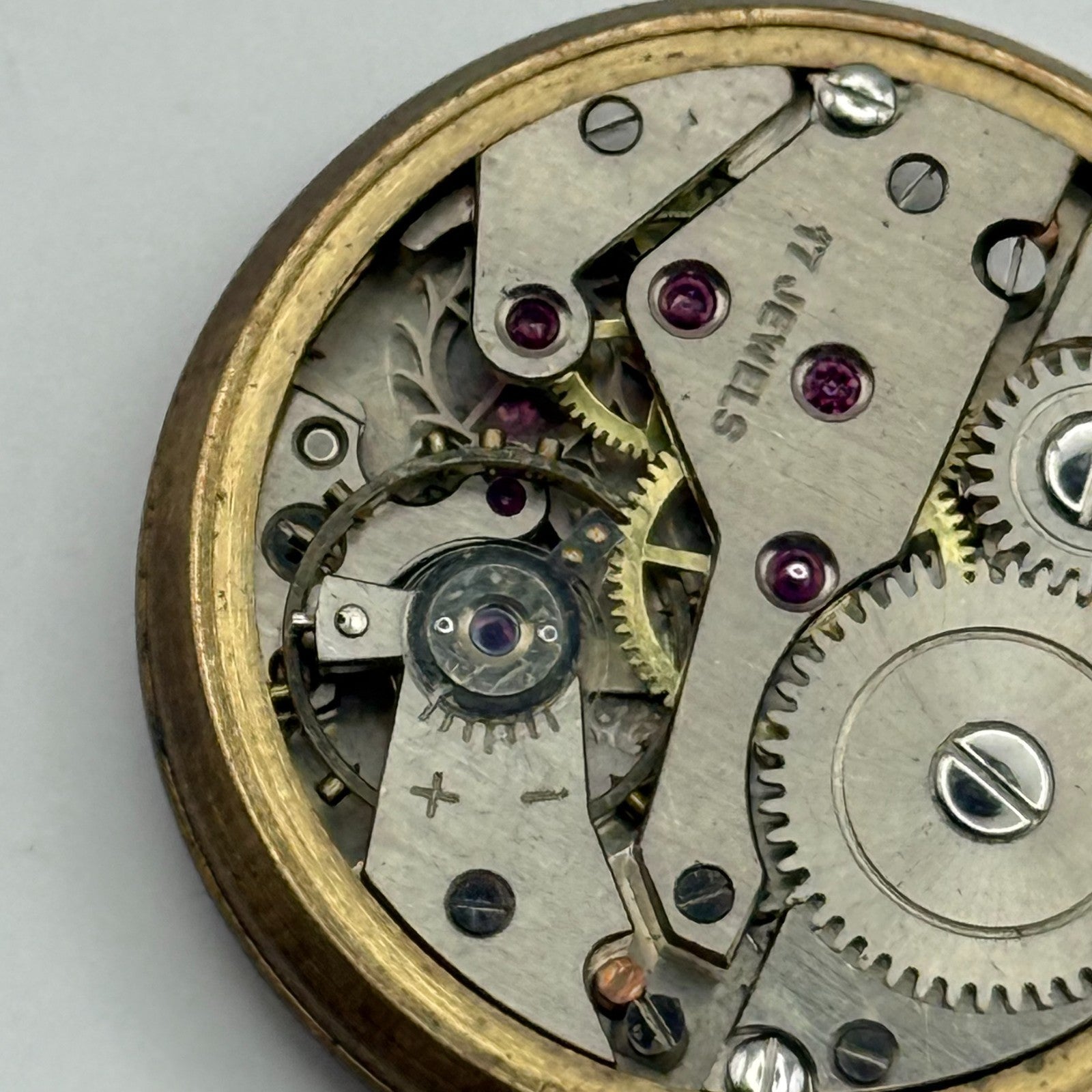 AS 1002 984 Watch Movement Aristo Manual Wind Vintage Swiss Parts Repair 27.7mm
