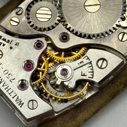 Waltham 750-B American Tank Rectangle Sub Seconds Watch Movement Parts Repair