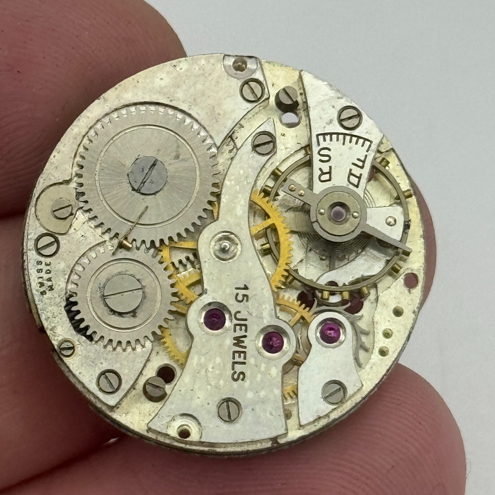 27mm Envoy AS 554 A Schild Men's 15 Jewels Manual Wind Watch Movement PARTS