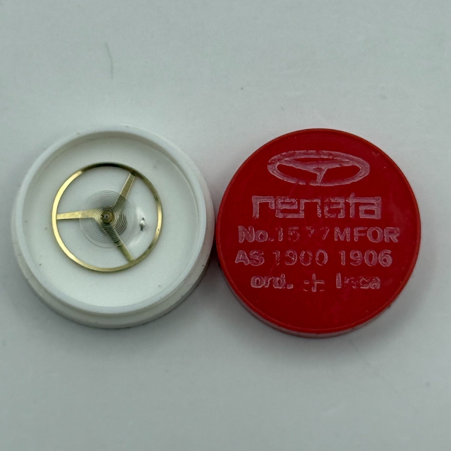 AS 1900 1906 Balance Wheel Complete And Spring 1577 M Watch Movement Parts NOS