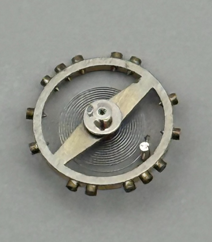 AS 655 Balance Wheel Complete And Spring 5¼’’’  22 Watch Movement Parts NOS