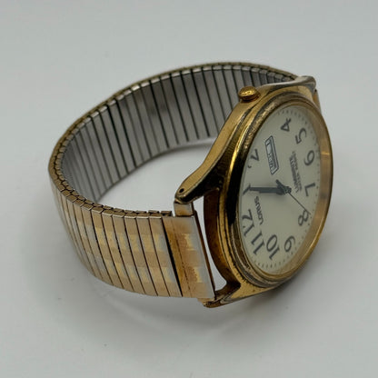 Lorus Lumibrite Ladies Quartz Watch Date Dial Stretch Band Japan Working 37mm