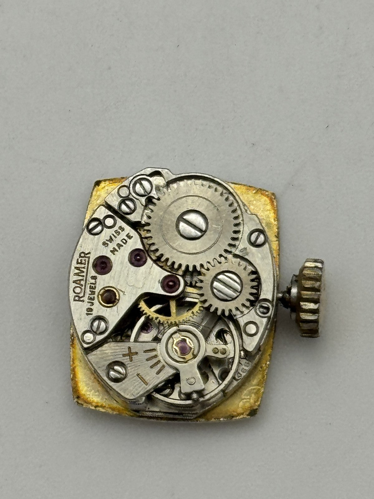 13mm Vintage Roamer MST 466 Manual Wind Swiss Watch Movement PARTS REPAIR