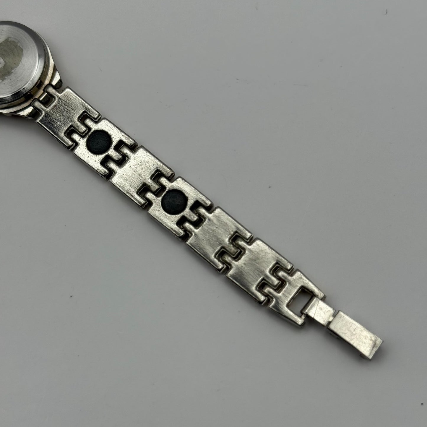 Clementine L. Ladies Quartz Watch MOP Dial Two Tone Bracelet Working 22mn