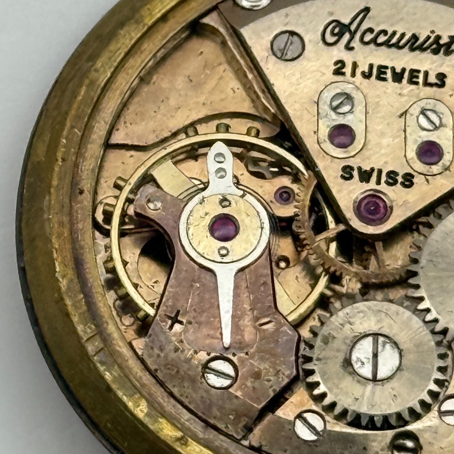 Accurist ETA 2390 Watch Movement Manual Wind Vintage Swiss Parts Repair 29.7mm