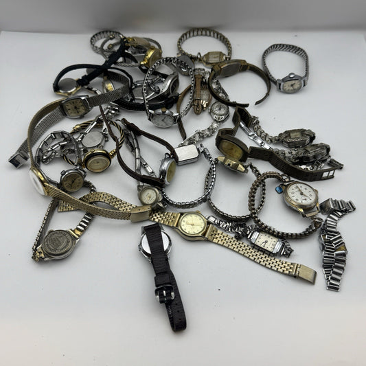 Bundle Of Vintage Ladies Watches Mechanical Wind Up Job Lot Parts Repair Spares