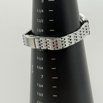 Accurist Ladies Quartz Watch Sparkle Dial Silver Steel Bracelet Working 25mm