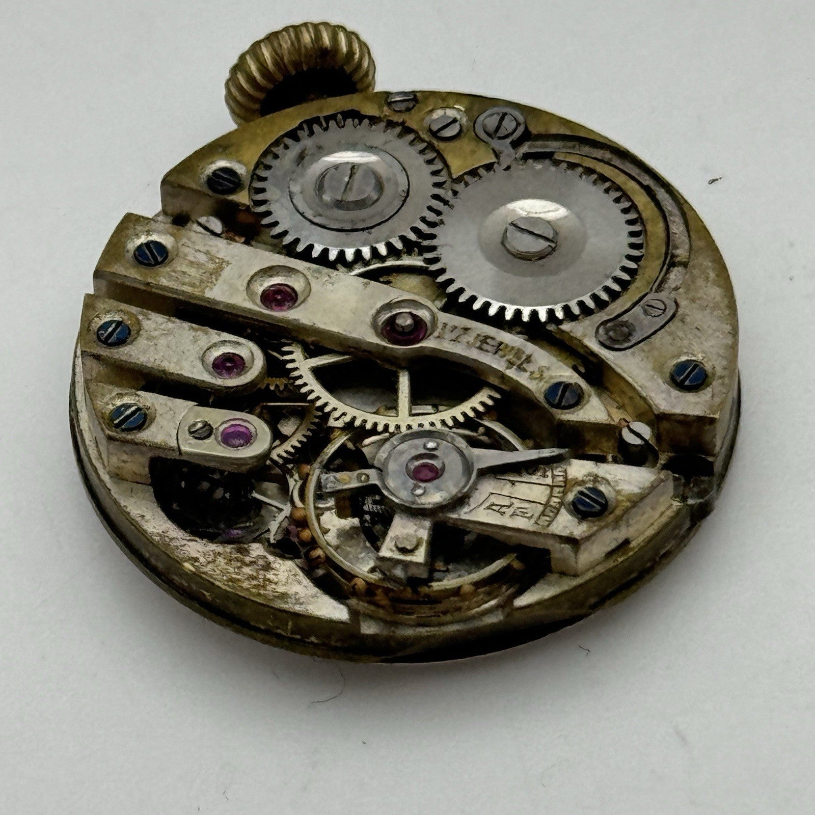 24.9mm Unidentified High Grade 17 Jewels Trench Watch Movement Manual Wind PARTS