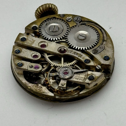 24.9mm Unidentified High Grade 17 Jewels Trench Watch Movement Manual Wind PARTS