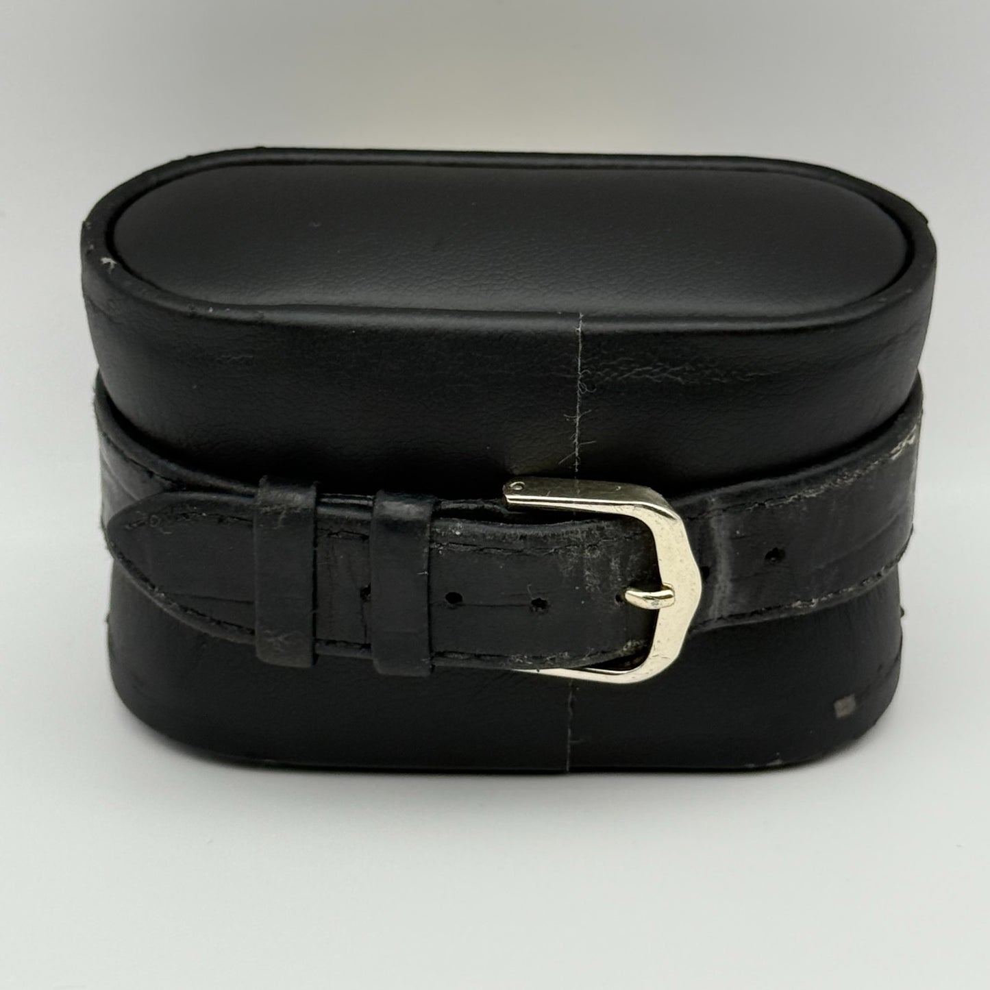 Pulsar Tank Watch Quartz Rectangular Date Dial Black Strap Japan Working 23mm