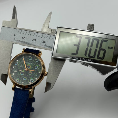 Working Ladies Sekonda Peacock Dial 34mm Quartz Watch New Battery Adjustable