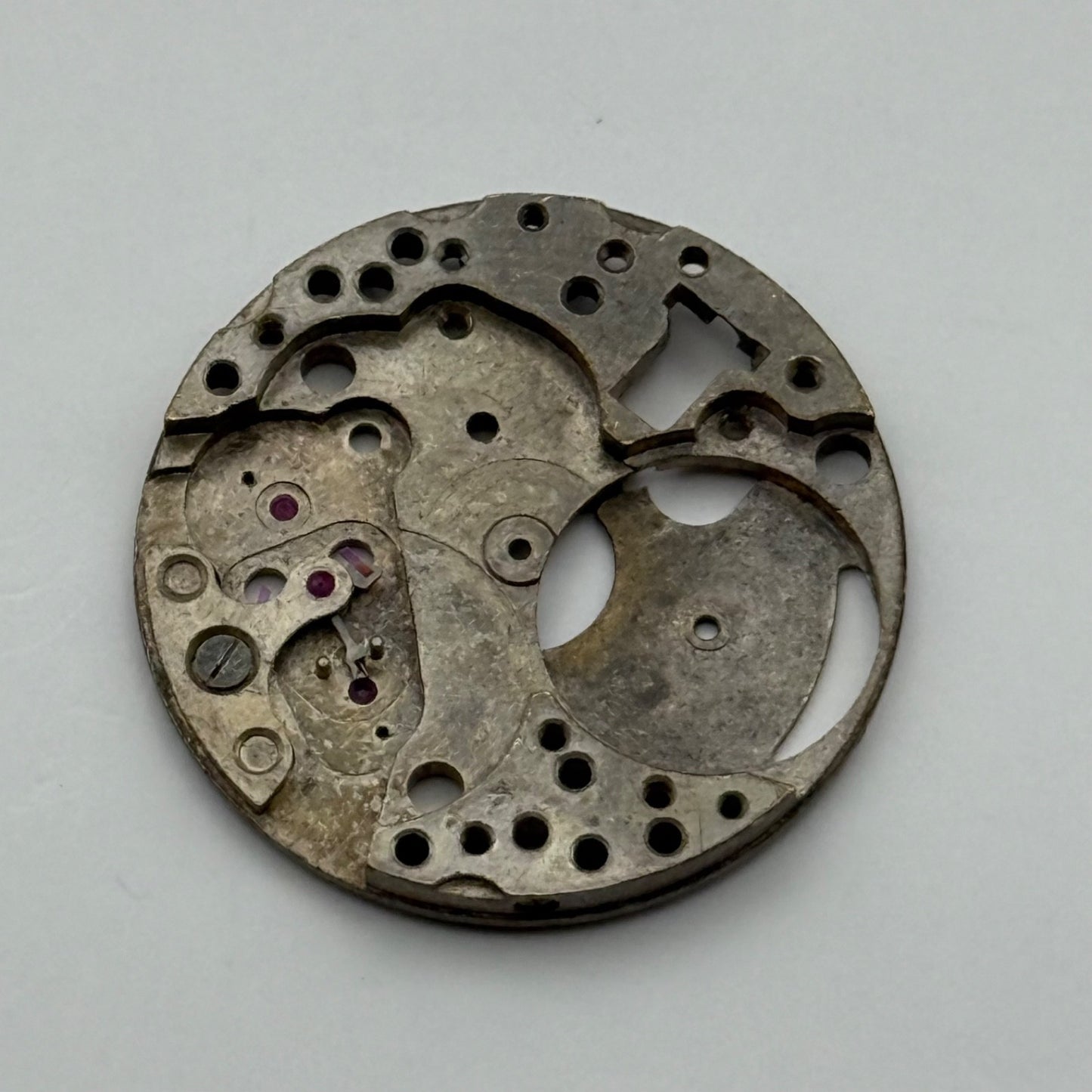 FHF 186 Watch Movement Main Plate Manual Wind Vintage Swiss Parts Repair 23.6mm