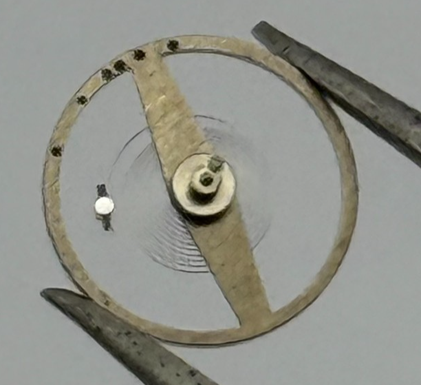 Amida 580 585 Balance Wheel Complete And Spring 1389 Watch Movement Parts 