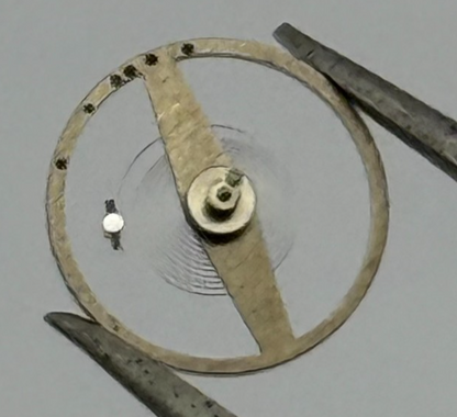 Amida 580 585 Balance Wheel Complete And Spring 1389 Watch Movement Parts 