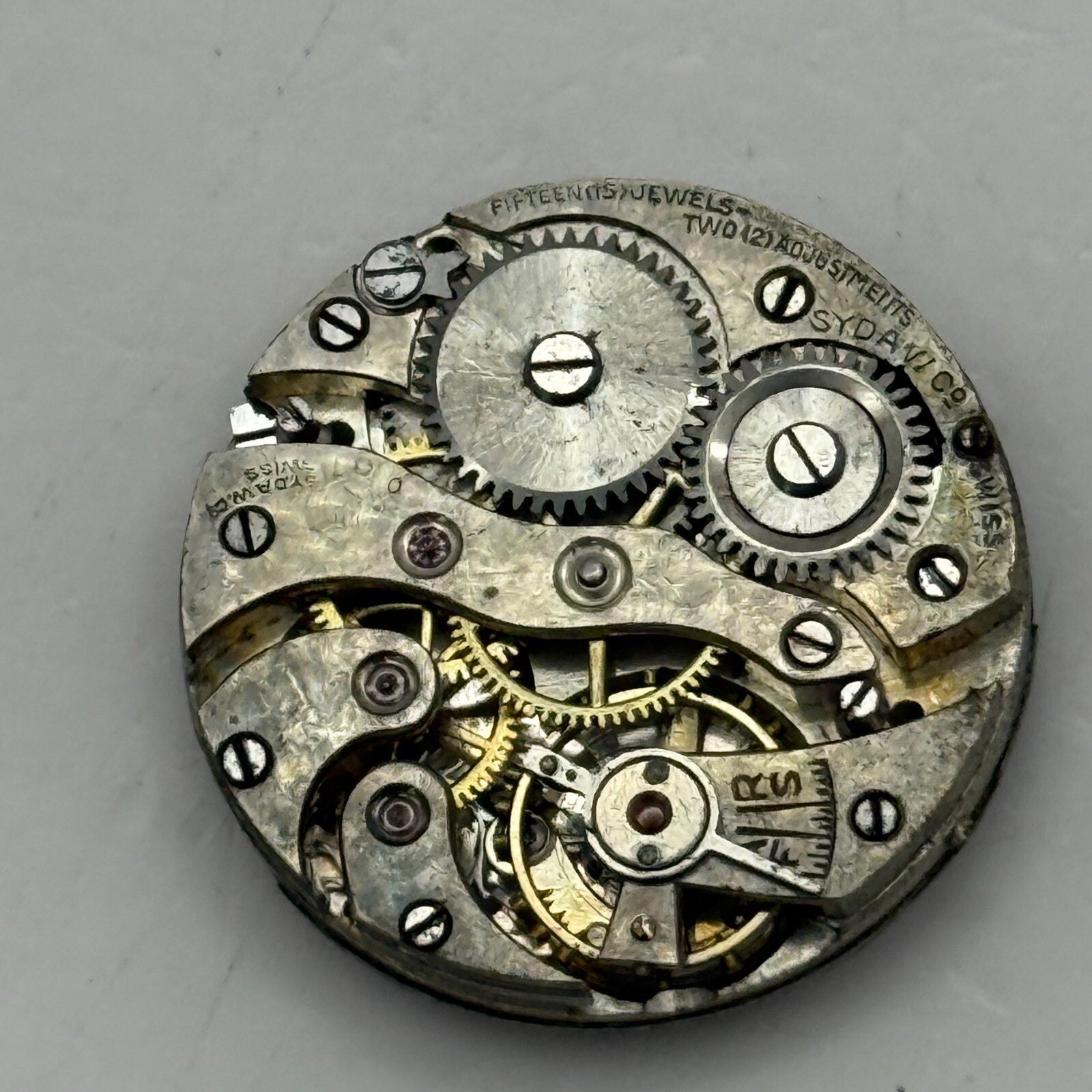 23.7mm Vintage Syda Watch Co Cal 11 Trench Balance Ok Manual Wind Watch PARTS
