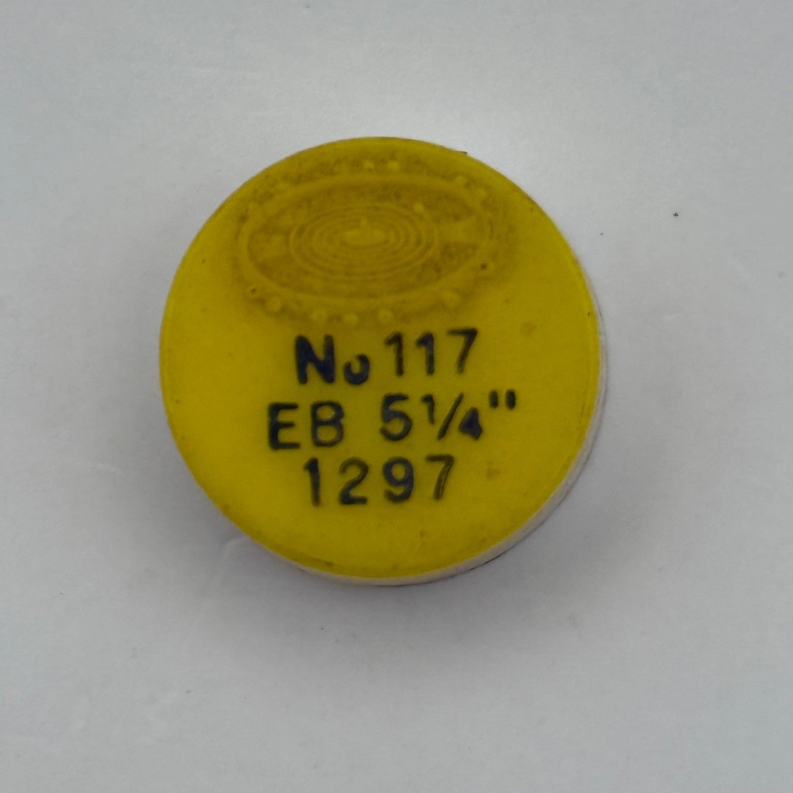 EB 1297 Balance Complete 5 1/4''' Renata 117 Watch Movement Parts Vintage DAMAGE