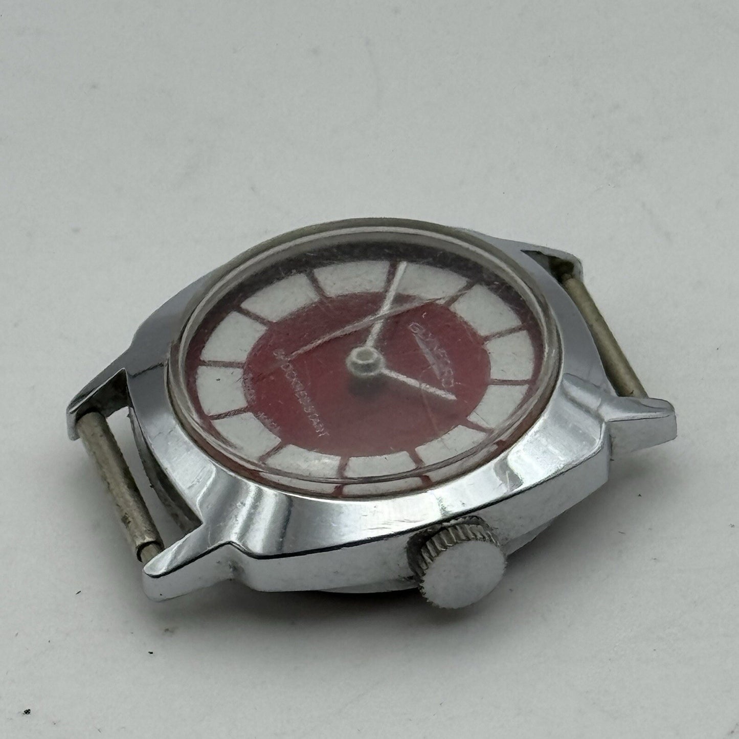 26mm Ladies Manual Wind Glynford Basis Red DialSwiss Watch FOR PARTS TO RESTORE