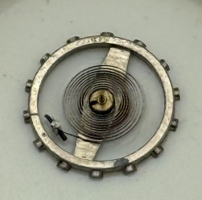 Brac 2051 Balance Wheel Complete And Spring  5½’’’ 69 M Watch Movement Parts NOS