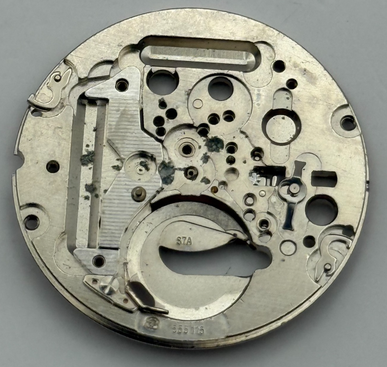 ETA 555.115 Quartz Watch Movement Vintage Swiss Parts Repair Spares 26.1mm