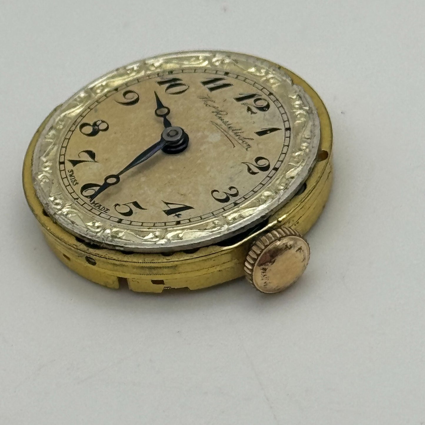 23.6mm Thomas Russell & Son Premier Balance Ok 7 Jewels Watch Movement PARTS