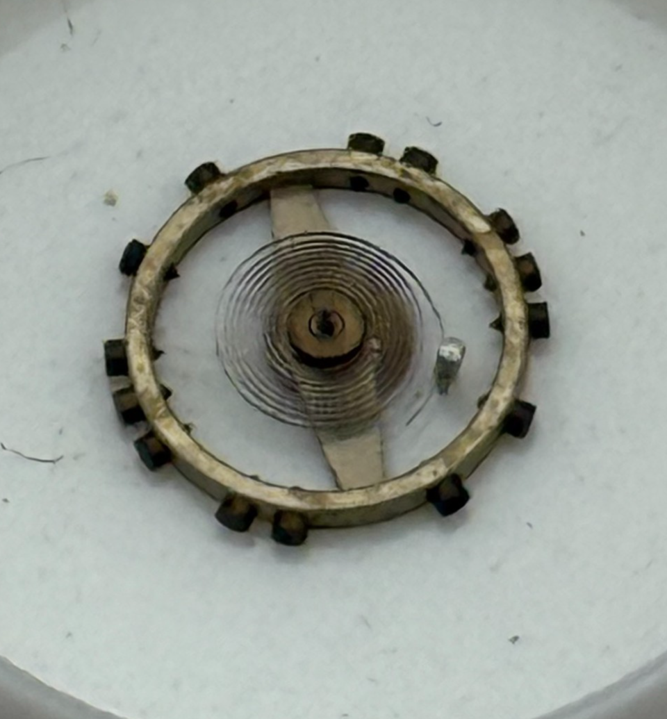 AS 976 1012 Balance Wheel Complete And Spring  29 M Watch Movement Parts NOS 