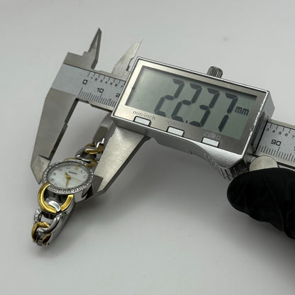 22mm Working Ladies Sekonda Two Tone Jewelled Quartz Japan Watch 6.25 Inches