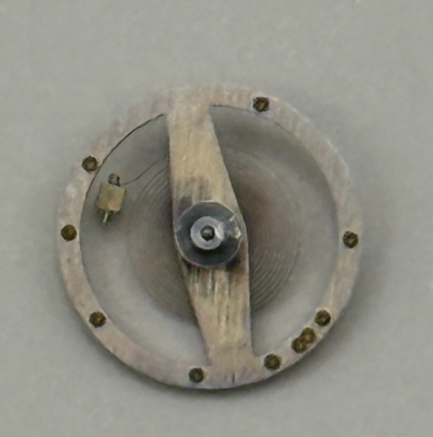 BRAC 2021 Balance Wheel Complete And Spring 5¼’’’ 69 M Watch Movement Parts NOS