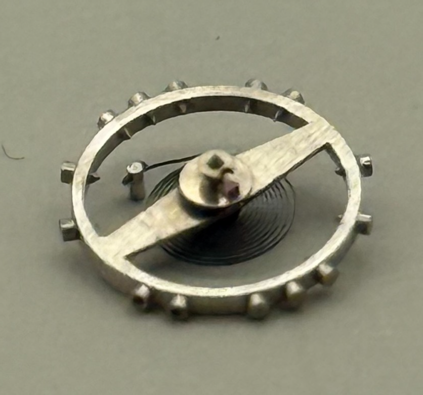 AS 1051 Balance Wheel Complete And Spring 5¼’’’ 34 M Watch Movement Parts NOS