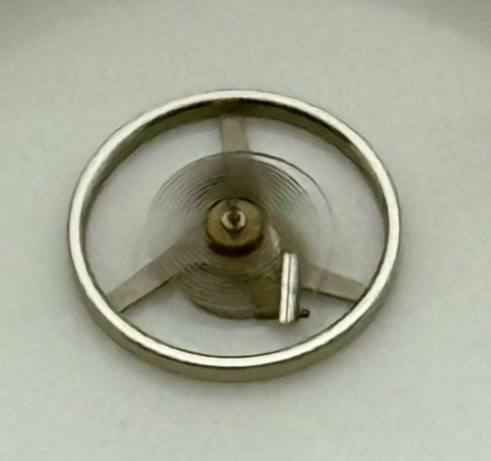 FE 68 Balance Wheel Complete And Spring 5 1/2'''  1805 M Watch Movement Parts